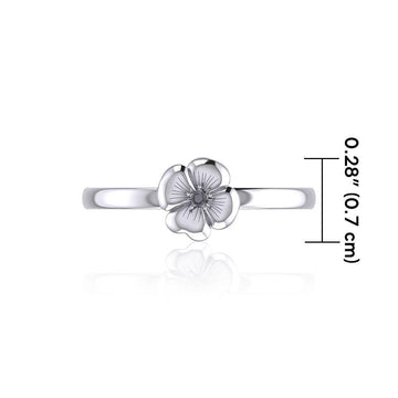 Little Flower Silver Ring TRI1873 - Jewelry